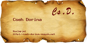 Cseh Dorina névjegykártya